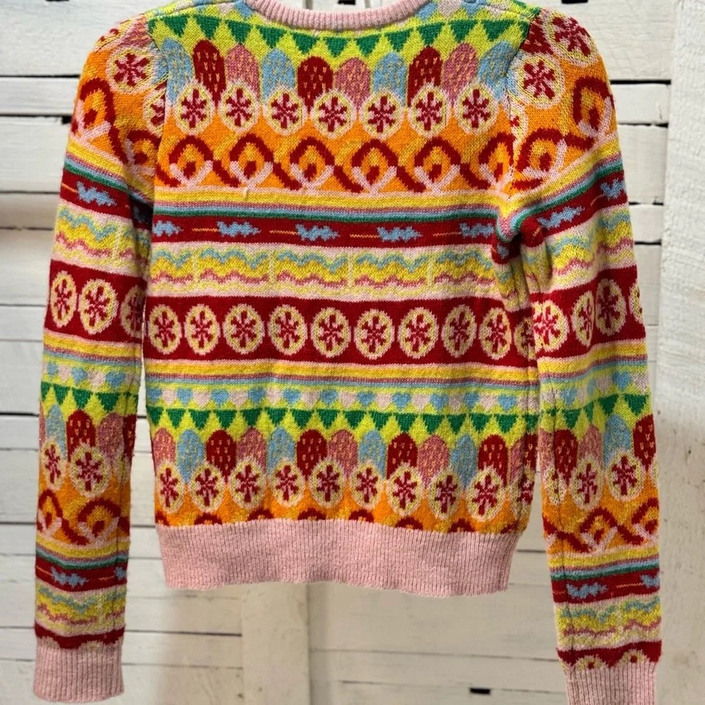 Crewcuts by J. Crew Multicolor Candy Fair Isle Girls Sweater - Picture 4 of 10